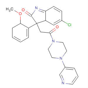 905083-68-3  Piperazine,1-[[5-chloro-2,3-dihydro-3-(2-methoxyphenyl)-2-oxo-1H-indol-3-yl]acetyl]-4-(3-pyridinyl)-