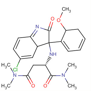 905086-60-4  Butanediamide,2-[[(3R)-5-chloro-2,3-dihydro-3-(2-methoxyphenyl)-2-oxo-1H-indol-3-yl]amino]-N,N,N',N'-tetramethyl-, (2S)-