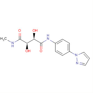 905445-73-0  Butanediamide, 2,3-dihydroxy-N-methyl-N'-[4-(1H-pyrazol-1-yl)phenyl]-,(2R,3R)-