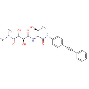 905446-09-5  Butanediamide,2,3-dihydroxy-N'-[(1R,2S)-2-hydroxy-1-[[[4-(phenylethynyl)phenyl]amino]carbonyl]propyl]-N,N-dimethyl-, (2R,3R)-