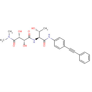 905446-10-8  Butanediamide,2,3-dihydroxy-N'-[(1S,2R)-2-hydroxy-1-[[[4-(phenylethynyl)phenyl]amino]carbonyl]propyl]-N,N-dimethyl-, (2R,3R)-