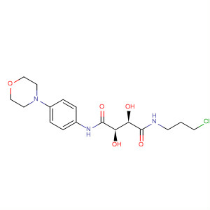905446-26-6  Butanediamide,N-(3-chloropropyl)-2,3-dihydroxy-N'-[4-(4-morpholinyl)phenyl]-, (2R,3R)-