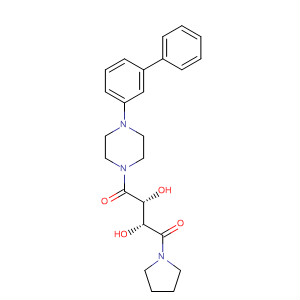 905446-32-4  Piperazine,1-[1,1'-biphenyl]-3-yl-4-[(2R,3R)-2,3-dihydroxy-1,4-dioxo-4-(1-pyrrolidinyl)butyl]-