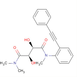 905446-34-6  Butanediamide,2,3-dihydroxy-N,N,N'-trimethyl-N'-[2-(phenylethynyl)phenyl]-, (2R,3R)-