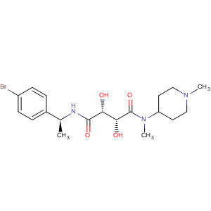 905446-52-8  Butanediamide,N'-[(1S)-1-(4-bromophenyl)ethyl]-2,3-dihydroxy-N-methyl-N-(1-methyl-4-piperidinyl)-, (2R,3R)-