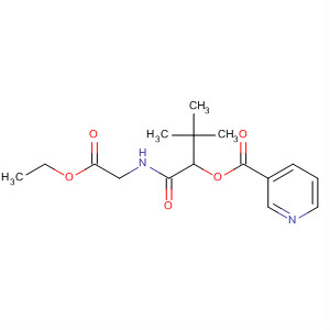 905457-75-2  3-Pyridinecarboxylic acid,1-[[(2-ethoxy-2-oxoethyl)amino]carbonyl]-2,2-dimethylpropyl ester