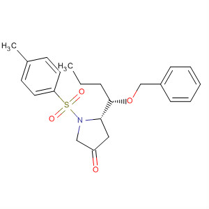 905859-20-3  3-Pyrrolidinone,1-[(4-methylphenyl)sulfonyl]-5-[(1S)-1-(phenylmethoxy)butyl]-, (5S)-