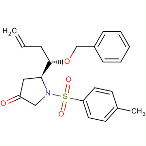 905859-21-4  3-Pyrrolidinone,1-[(4-methylphenyl)sulfonyl]-5-[(1S)-1-(phenylmethoxy)-3-butenyl]-, (5S)-
