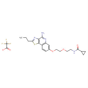 905922-65-8  Cyclopropanecarboxamide,N-[2-[2-[(4-amino-2-propylthiazolo[4,5-c]quinolin-7-yl)oxy]ethoxy]ethyl]-,mono(trifluoroacetate)