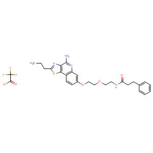 905922-71-6  Benzenepropanamide,N-[2-[2-[(4-amino-2-propylthiazolo[4,5-c]quinolin-7-yl)oxy]ethoxy]ethyl]-,mono(trifluoroacetate)
