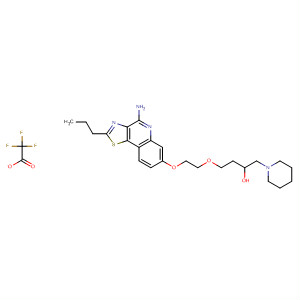 905923-86-6  2-Piperidineethanol,1-[2-[2-[(4-amino-2-propylthiazolo[4,5-c]quinolin-7-yl)oxy]ethoxy]ethyl]-,mono(trifluoroacetate) (salt)