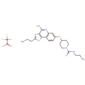 905924-62-1  1-Piperidinecarboxamide,4-[(4-amino-2-propylthiazolo[4,5-c]quinolin-7-yl)oxy]-N-propyl-,mono(trifluoroacetate)