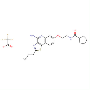 905924-78-9  Cyclopentanecarboxamide,N-[2-[(4-amino-2-propylthiazolo[4,5-c]quinolin-7-yl)oxy]ethyl]-,mono(trifluoroacetate)