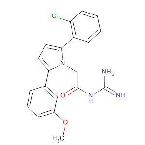 905967-23-9  1H-Pyrrole-1-acetamide,N-(aminoiminomethyl)-2-(2-chlorophenyl)-5-(3-methoxyphenyl)-