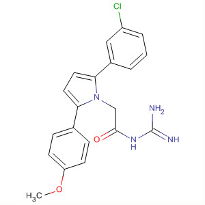 905967-61-5  1H-Pyrrole-1-acetamide,N-(aminoiminomethyl)-2-(3-chlorophenyl)-5-(4-methoxyphenyl)-