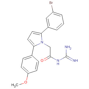 905967-62-6  1H-Pyrrole-1-acetamide,N-(aminoiminomethyl)-2-(3-bromophenyl)-5-(4-methoxyphenyl)-
