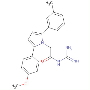 905967-63-7  1H-Pyrrole-1-acetamide,N-(aminoiminomethyl)-2-(4-methoxyphenyl)-5-(3-methylphenyl)-