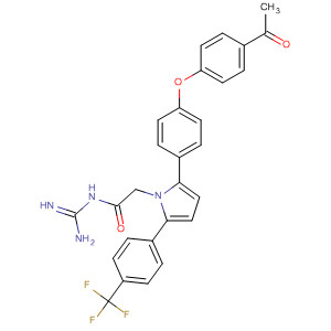 905967-82-0  1H-Pyrrole-1-acetamide,2-[4-(4-acetylphenoxy)phenyl]-N-(aminoiminomethyl)-5-[4-(trifluoromethyl)phenyl]-