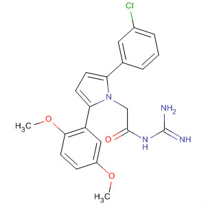 905967-88-6  1H-Pyrrole-1-acetamide,N-(aminoiminomethyl)-2-(3-chlorophenyl)-5-(2,5-dimethoxyphenyl)-