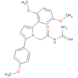 905967-93-3  1H-Pyrrole-1-acetamide,N-(aminoiminomethyl)-2-(2,5-dimethoxyphenyl)-5-(4-methoxyphenyl)-