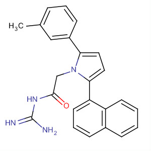 905968-03-8  1H-Pyrrole-1-acetamide,N-(aminoiminomethyl)-2-(3-methylphenyl)-5-(1-naphthalenyl)-