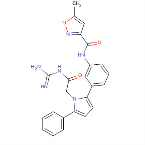 905968-48-1  3-Isoxazolecarboxamide,N-[3-[1-[2-[(aminoiminomethyl)amino]-2-oxoethyl]-5-phenyl-1H-pyrrol-2-yl]phenyl]-5-methyl-