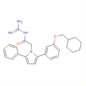905969-62-2  1H-Pyrrole-1-acetamide,N-(aminoiminomethyl)-2-[3-(cyclohexylmethoxy)phenyl]-5-phenyl-