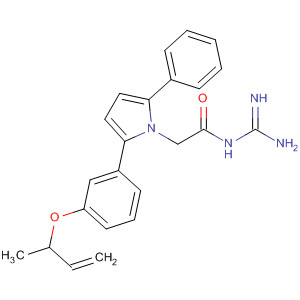 905969-64-4  1H-Pyrrole-1-acetamide,N-(aminoiminomethyl)-2-[3-(3-butenyloxy)phenyl]-5-phenyl-