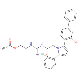 905969-84-8  1H-Pyrrole-1-acetamide,N-[[[2-(acetyloxy)ethyl]amino]iminomethyl]-2-(2-chlorophenyl)-5-(4-phenoxyphenyl)-