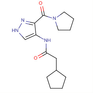 906082-73-3  Cyclopentaneacetamide, N-[3-(1-pyrrolidinylcarbonyl)-1H-pyrazol-4-yl]-