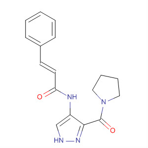 906082-79-9  2-Propenamide,3-phenyl-N-[3-(1-pyrrolidinylcarbonyl)-1H-pyrazol-4-yl]-, (2E)-