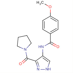 906082-85-7  Benzamide, 4-methoxy-N-[3-(1-pyrrolidinylcarbonyl)-1H-pyrazol-4-yl]-