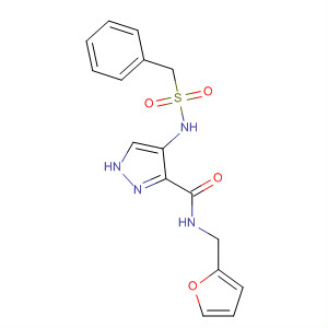 906085-53-8  1H-Pyrazole-3-carboxamide,N-(2-furanylmethyl)-4-[[(phenylmethyl)sulfonyl]amino]-