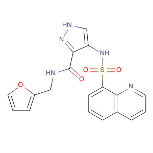 906085-61-8  1H-Pyrazole-3-carboxamide,N-(2-furanylmethyl)-4-[(8-quinolinylsulfonyl)amino]-