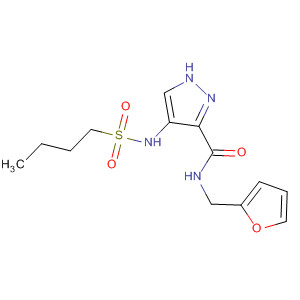 906085-62-9  1H-Pyrazole-3-carboxamide,4-[(butylsulfonyl)amino]-N-(2-furanylmethyl)-