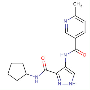 906086-00-8  3-Pyridinecarboxamide,N-[3-[(cyclopentylamino)carbonyl]-1H-pyrazol-4-yl]-6-methyl-
