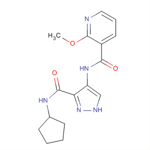 906086-01-9  3-Pyridinecarboxamide,N-[3-[(cyclopentylamino)carbonyl]-1H-pyrazol-4-yl]-2-methoxy-