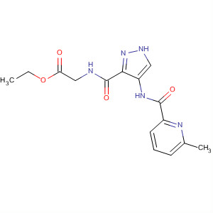 906086-72-4  Glycine,N-[[4-[[(6-methyl-2-pyridinyl)carbonyl]amino]-1H-pyrazol-3-yl]carbonyl]-,ethyl ester