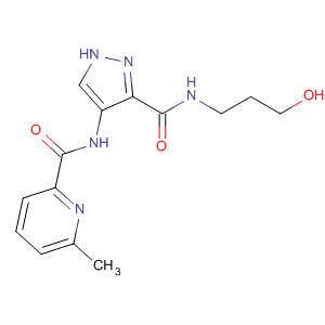 906086-78-0  2-Pyridinecarboxamide,N-[3-[[(3-hydroxypropyl)amino]carbonyl]-1H-pyrazol-4-yl]-6-methyl-