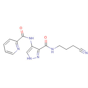 906086-92-8  2-Pyridinecarboxamide,N-[3-[[(3-cyanopropyl)amino]carbonyl]-1H-pyrazol-4-yl]-
