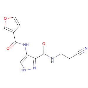 906087-40-9  1H-Pyrazole-3-carboxamide,N-(2-cyanoethyl)-4-[(3-furanylcarbonyl)amino]-
