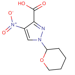 906087-80-7  1H-Pyrazole-3-carboxylic acid, 4-nitro-1-(tetrahydro-2H-pyran-2-yl)-