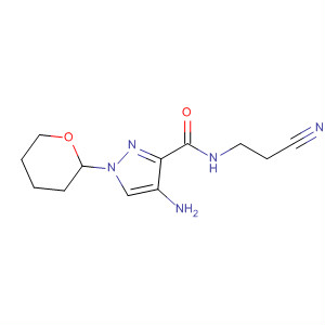 906087-82-9  1H-Pyrazole-3-carboxamide,4-amino-N-(2-cyanoethyl)-1-(tetrahydro-2H-pyran-2-yl)-