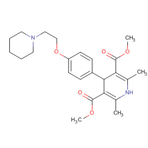 906093-09-2  3,5-Pyridinedicarboxylic acid,1,4-dihydro-2,6-dimethyl-4-[4-[2-(1-piperidinyl)ethoxy]phenyl]-, dimethylester