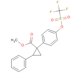 906739-38-6  Cyclopropanecarboxylic acid,2-phenyl-1-[4-[[(trifluoromethyl)sulfonyl]oxy]phenyl]-, methyl ester,(1R,2S)-