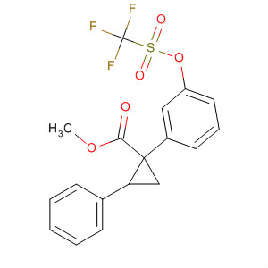 906739-44-4  Cyclopropanecarboxylic acid,2-phenyl-1-[3-[[(trifluoromethyl)sulfonyl]oxy]phenyl]-, methyl ester,(1R,2S)-