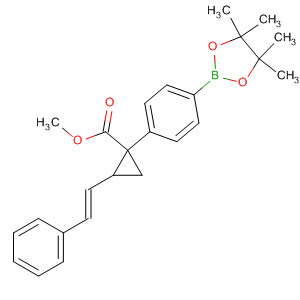 906739-59-1  Cyclopropanecarboxylic acid,2-[(1E)-2-phenylethenyl]-1-[4-(4,4,5,5-tetramethyl-1,3,2-dioxaborolan-2-yl)phenyl]-, methyl ester, (1R,2S)-