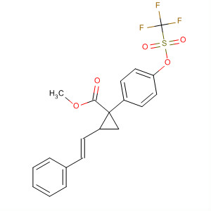 906739-62-6  Cyclopropanecarboxylic acid,2-[(1E)-2-phenylethenyl]-1-[4-[[(trifluoromethyl)sulfonyl]oxy]phenyl]-,methyl ester, (1R,2S)-