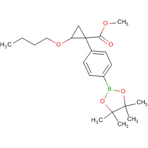 906739-68-2  Cyclopropanecarboxylic acid,2-butoxy-1-[4-(4,4,5,5-tetramethyl-1,3,2-dioxaborolan-2-yl)phenyl]-,methyl ester, (1S,2R)-