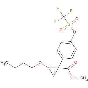 906739-70-6  Cyclopropanecarboxylic acid,2-butoxy-1-[4-[[(trifluoromethyl)sulfonyl]oxy]phenyl]-, methyl ester,(1S,2R)-